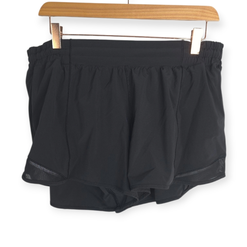 Lululemon Hotty Hot Short *Long 4" Black Size 14 Tall - Picture 5 of 10